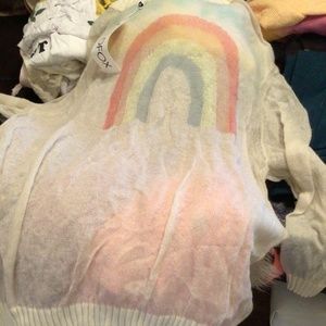 New! Rare WILDFOX rainbow sweater